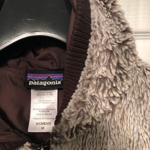 Patagonia faux-fur brown vest